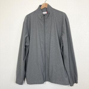 Ben Hogan Windbreaker Jacket Mens Large Gray Full Zip Golf Lightweight Layer
